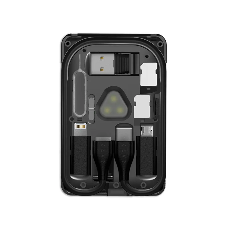 

Portable Data Cable Storage Organizing Bag Kable Card Multi-functional City Survival Cards