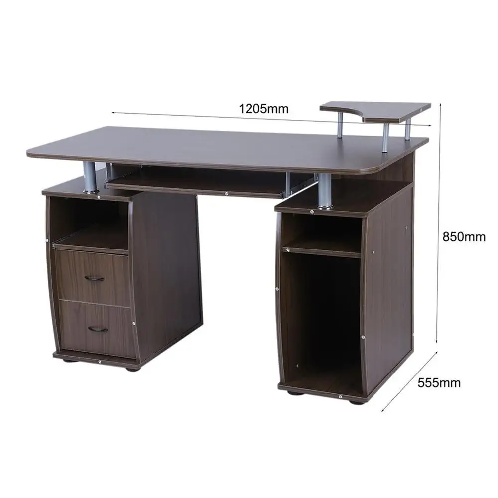 Stable Office Computer Desk Laptop Work Station Home PC Table Notebook Desk With Elevated Printer Shelf Decorative Furniture Stable Office Computer Desk Laptop Work Station Home PC Table Notebook Desk With Elevated Printer Shelf Decorative Furniture