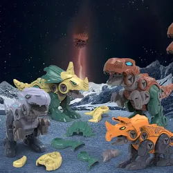 Disassembly and Assembly of Dinosaur Eggs Children Assembling DIY Toy Set