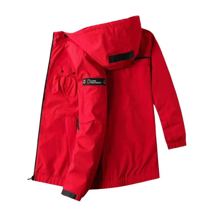 

2020 Autumn Tooling Jacket Men Plus Fat plus Size Youth Leisure Top Spuer Fat Man Fat Lian Cap Coat