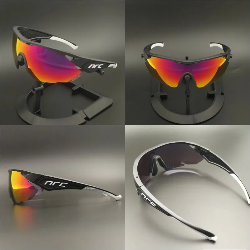 NRC Cycling Glasses Men TR90 100 MTB Road Bike Sport Sunglasses Cycling Eyewear Peter Red Goggles Gafas de Ciclismo Lentes Speed