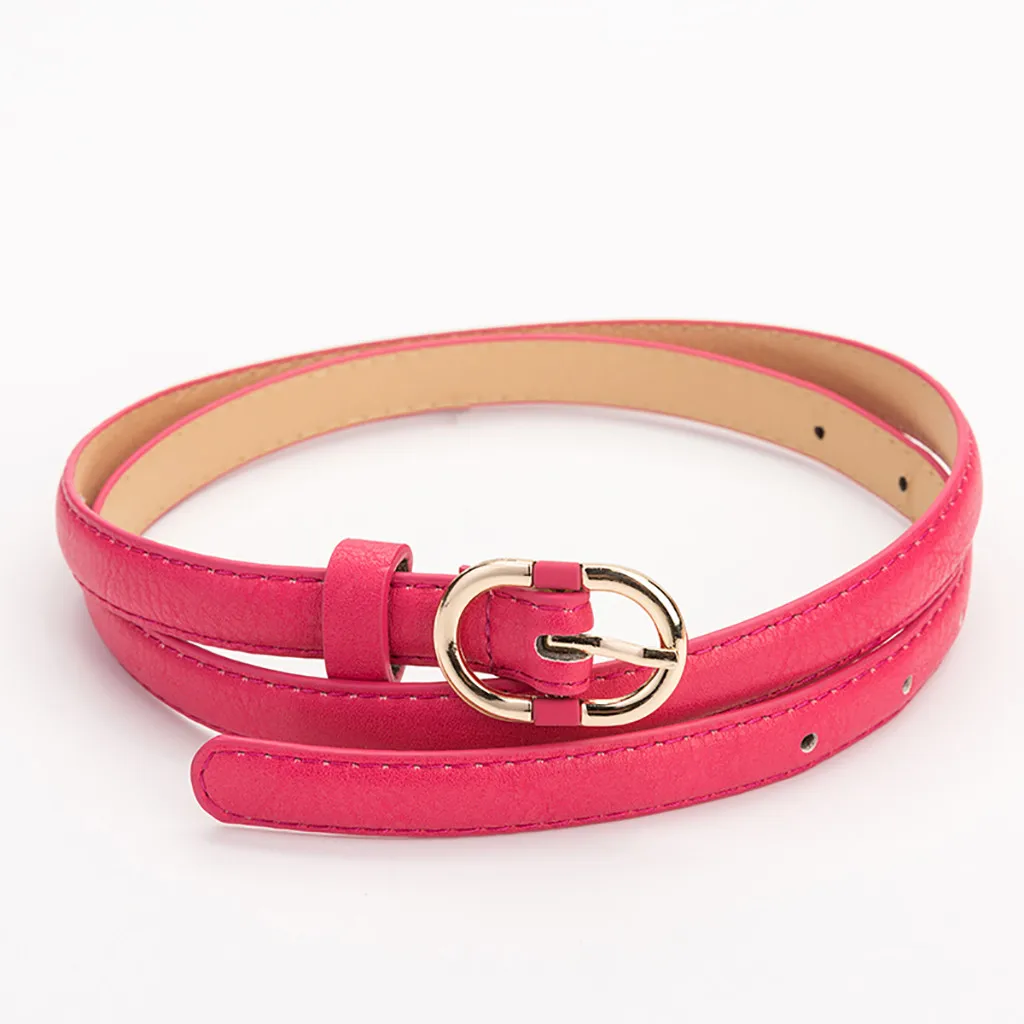 

Fashion candy color new pin buckle belt decorative belt ladies PU fine leather metal buckle solid color belt ремень женский 50*