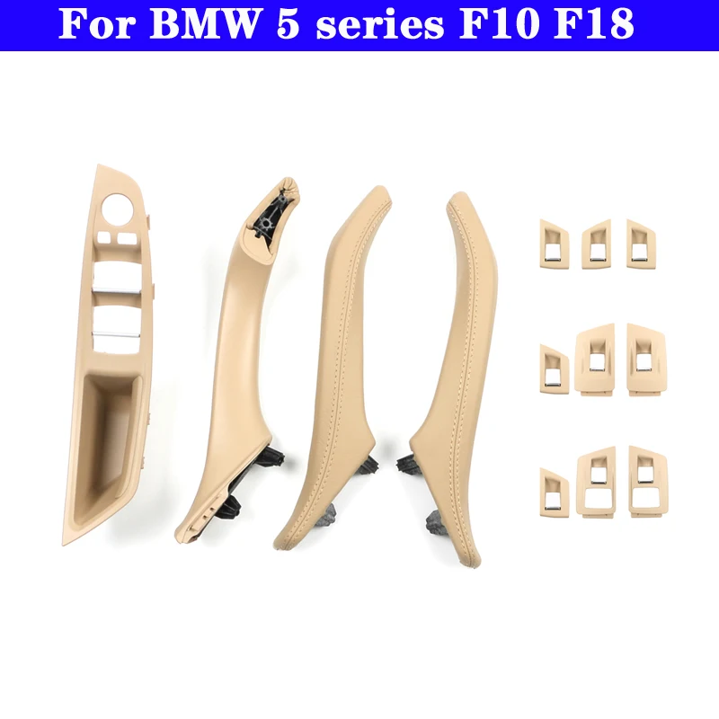 

For BMW 5 series F10 F18 Car Inner Door Panel Handle Pull Trim Cover Auto Interior Armrest LHD