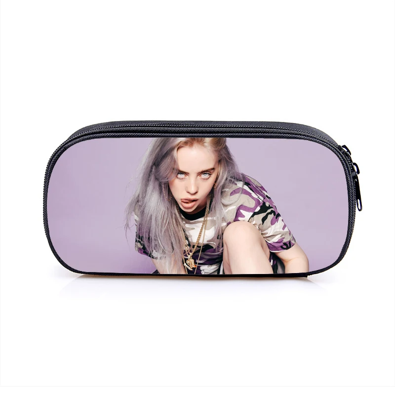 25 Косметический Чехол Billie Eilish s, сумка-карандаш для женщин, косметички для девочек-подростков, футляр для карандашей, школьный чехол, принадлежности - Цвет: 25