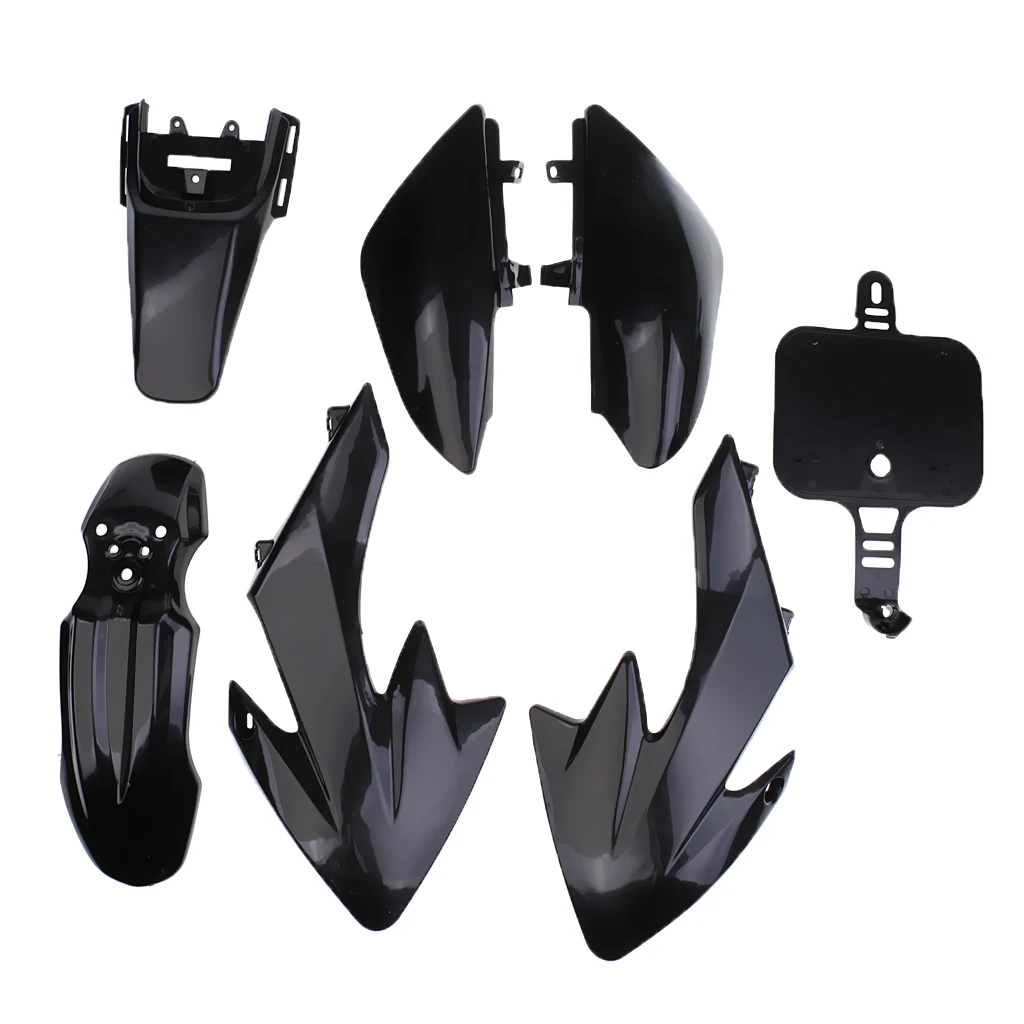 Black Dirt Bike Plastics Body Fairing  For CRF50 70cc 125cc Motorcycle