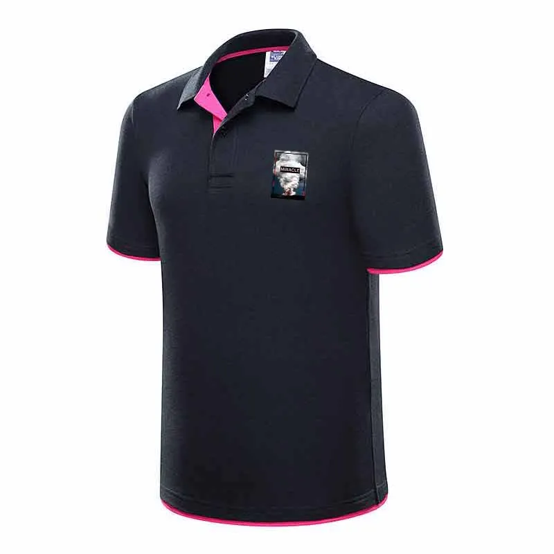 Men's Polo Shirt For MenSmall map of volcanic eruption Polos Men Cotton Short Sleeve shirt Clothes jerseys golftennis Plus Size