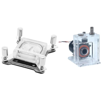 

FREEZEMOD 2 Set Computer Accessories, CPU Computer PC Water Liquid Cooler Block & Mobile Phone Laptop Cooler Water Tank