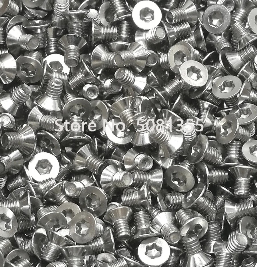 50 шт. M2 M2.5 M3 M4 GB2673 нержавеющая сталь 304 Torx Потайной винт для защиты шестилопастной плоской головки машины безопасности винты