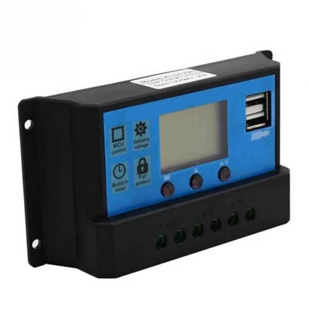 

Digital Display Solar Panel Regulator Charge Controller USB Plugs 10A/20A/30A