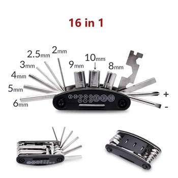 

16 in1 Universal Repair Kit Motorcycle Bike Multifunction Tools For BMW F800 R1200 GS Adventure HP2 Enduro K1200 S R K1300S R GT