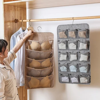 

Washable Oxford Hanging Underwear Organizer Shelf High Capacity Wardrobe Clothes Closet Storage Bag For Clothing Storage Holder