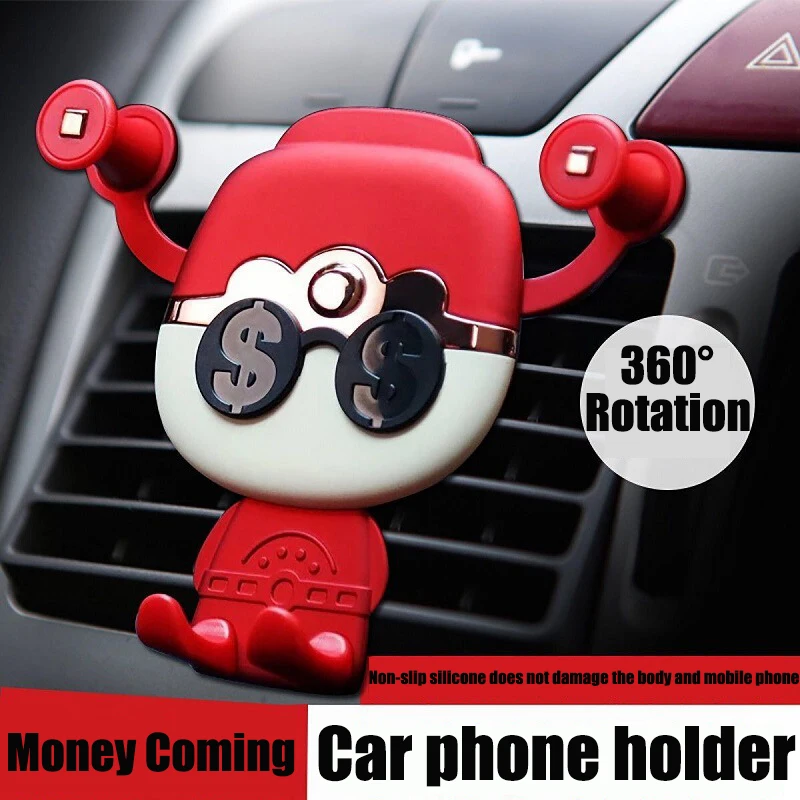 

Автомобильный держатель для телефона с креплением на вентиляционное отверстие держатель-подставка в автомобиле для iPhone Samsung Redmi гравитационный Автомобильный кронштейн