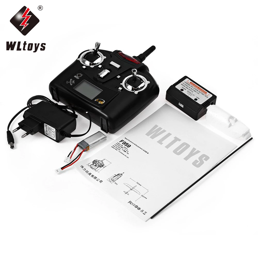 

WLtoys F959 Sky King RC Aircraft 3CH 2.4GHz Rechargeable Li-Po Battery Wireless Remote Control Aircraft Wingspan RTF Airplane