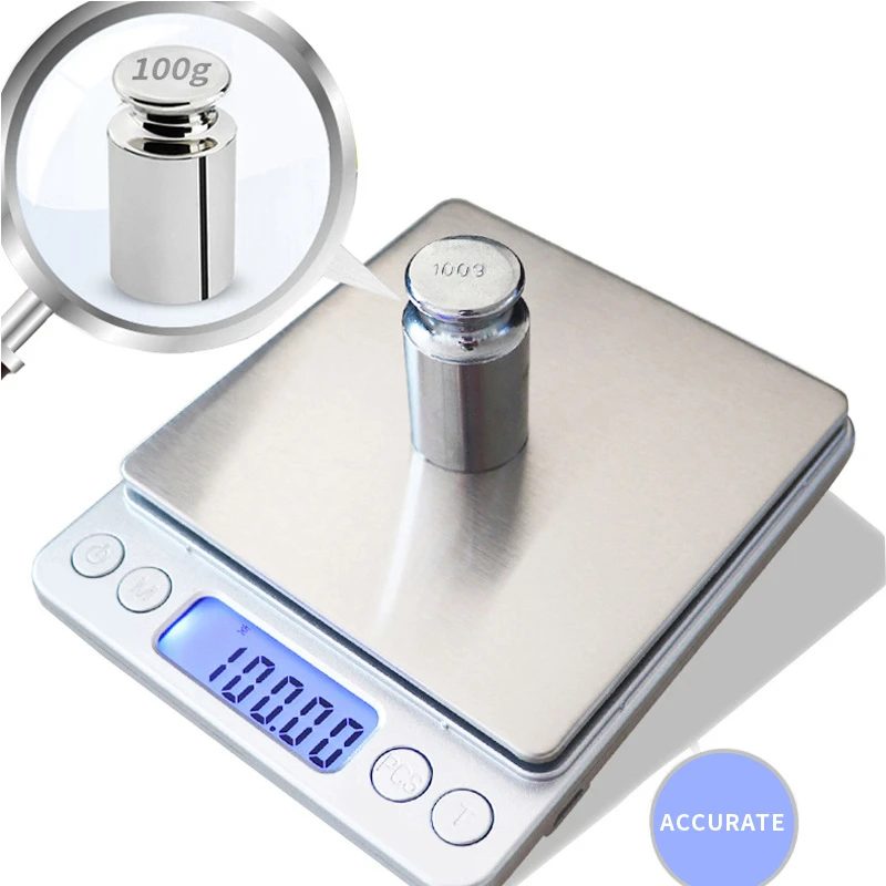 0.01-200g/1-5000g 1*Electronic Digital Balance Kitchen Jewelry Weight LCD Scale 0.01-200g/1-5000g 1*Electronic Digital Balance Kitchen Jewelry Weight LCD Scale