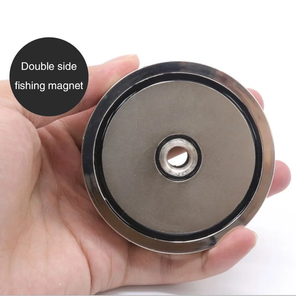Strong Neodymium Magnet Double Side Search Magnets Hook Super Power Salvage Fishing Magnetic Stell Cup Holder