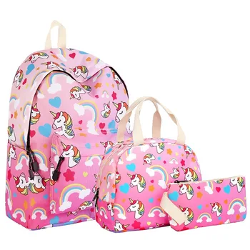 

Colorful Unicorn Lightweight School Bag Outdoor Travel Leisure Backpack Teenagers Girls Boys
