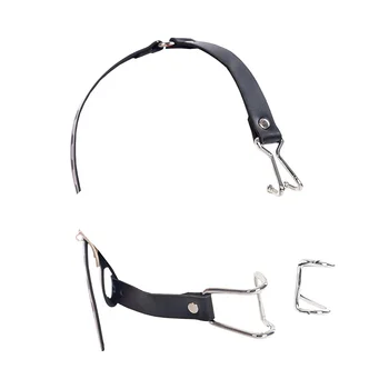 Bdsm Slave Nose Hook Oral Fixation Fetish Open Mouth Bite Gag Sex Toys For Women Couples of Leather Head Bondage Harness Strap 1