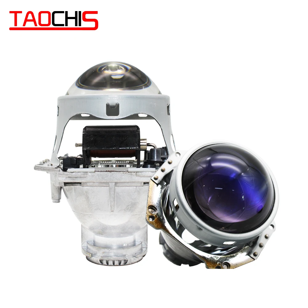 

TAOCHIS Hella 3 5 Head lamp Bi-xenon Projector Lens Blue Glass Car styling Aluminum 3.0 Inch D1S D3S D4S D2S Bulbs H4 Retrofit