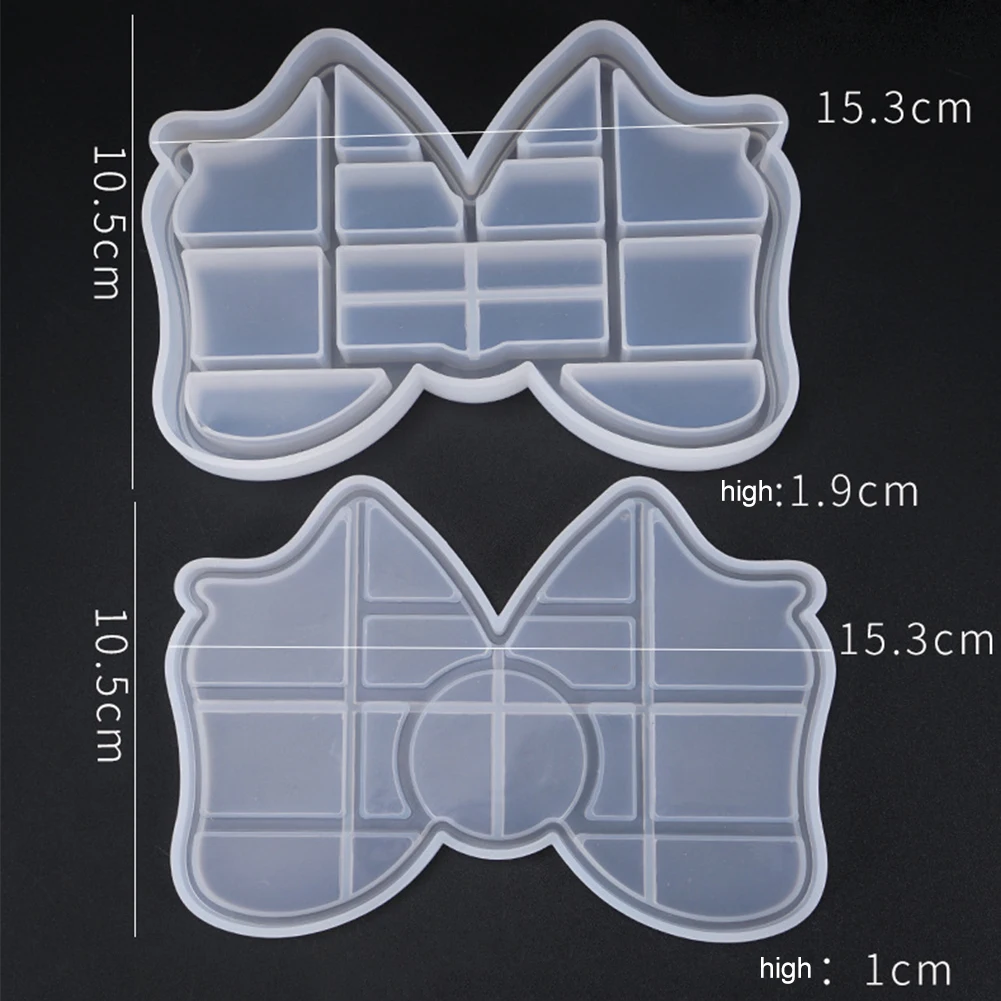 DIY Durable Molds Geometry Jewelry Case Tools Decoration Silicone Home Storage Box Mould Transparent Craft Gifts Making