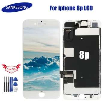 

LCD Display For iPhone 8 plus Touch Screen Digitizer Full Assembly with front camera + flex sensor + small parts