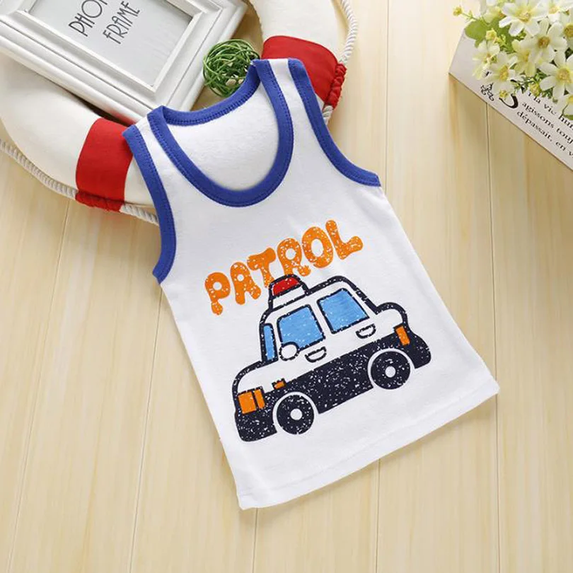 Летняя майка для маленьких мальчиков и девочек детская хлопковая Футболка с