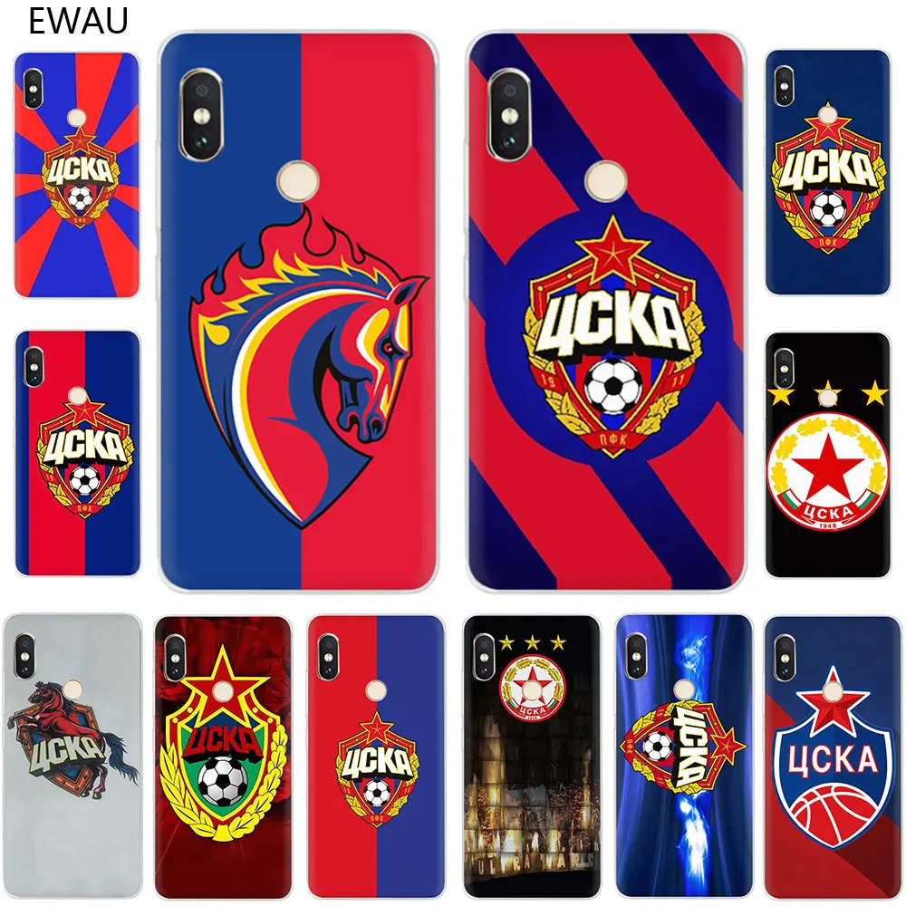

EWAU PFC CSKA Moscow Football Team Hard Phone Cover Case for Xiaomi Mi Mix 2S Max 3 F1 5S 6 8 9 SE A1 A2 Lite 9T CC9e A3 Pro