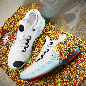 

The main product is a series of comfortable and breathable couple shoes with full palm shock absorption particle camouflage.