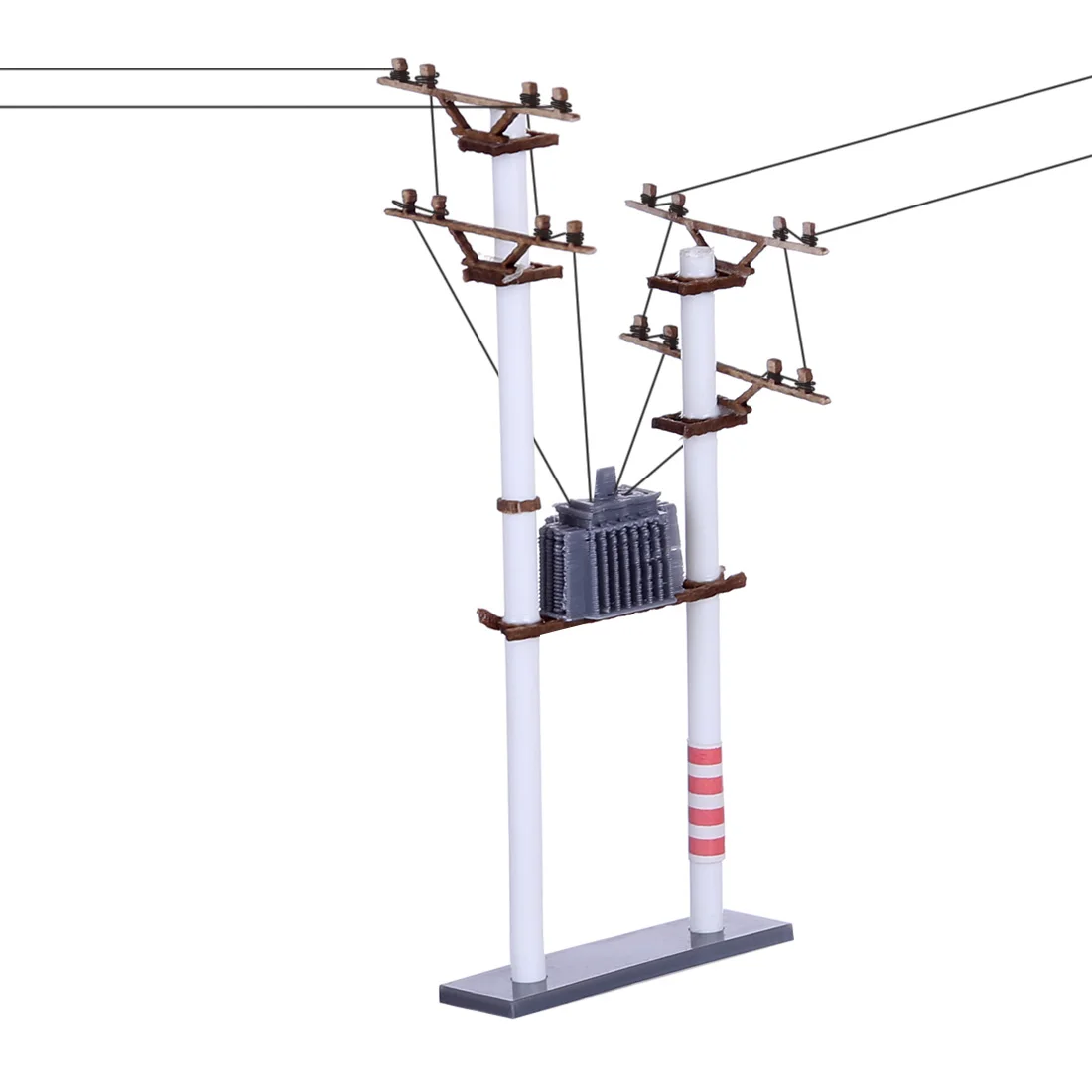 

1:87 HO Scale S3A Transformer Telephone Pole Model For DIY Train Sand Table