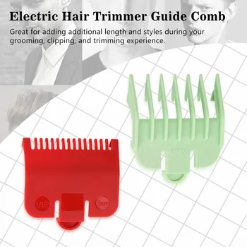 

2pcs Professional Hair Cutting Guide Comb Set Colorful Limit Comb Set for Electric Hair Trimmer Guards Shaver Hairdressing Tool