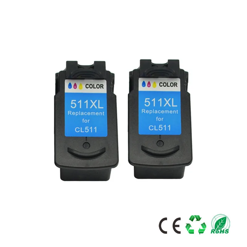 2pc Color Цвет PG510 CL511 чернильный картридж Замена для Canon PG 510 pg-510 CL 511 для MP240 MP250 MP260 MP280 MP480 MP490 IP2700MP499 - Цвет: 2pc Color