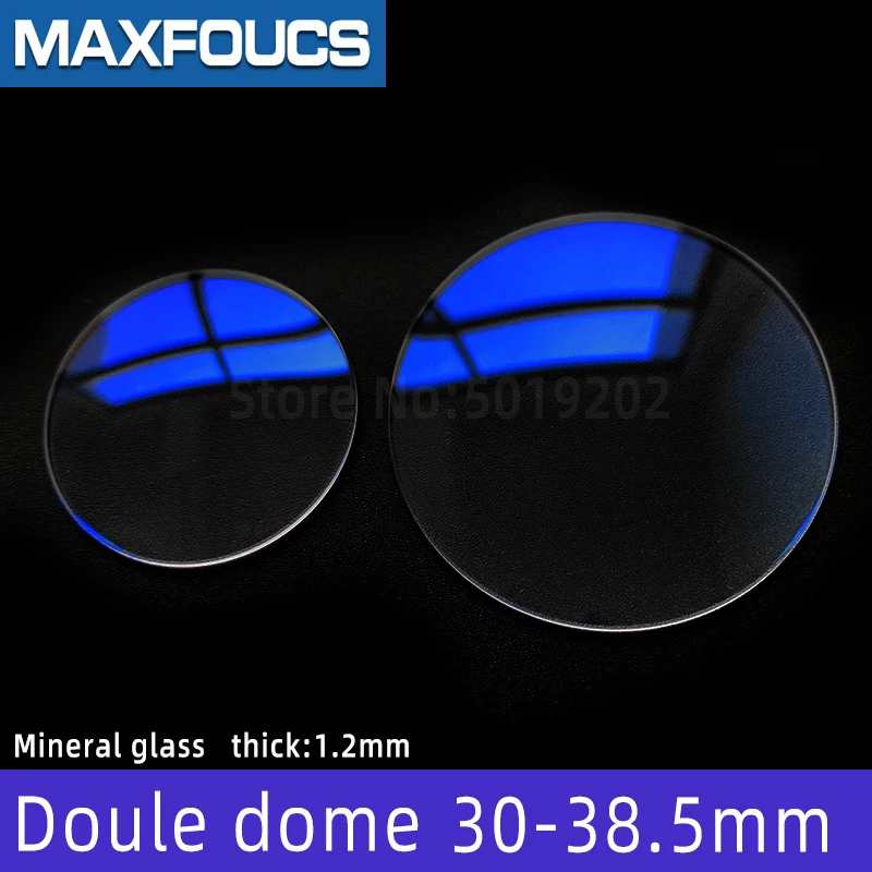 

AR Blue Coated Double dome 1.2mm thick diameter of 30mm ~ 38.5mm watch glass replacement Top quality glass lens watch case