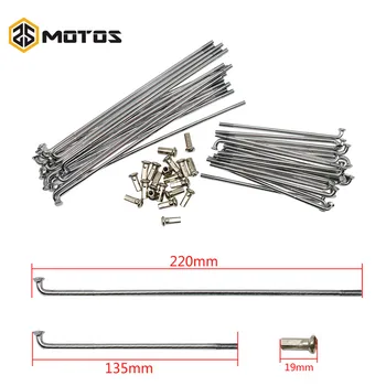 

ZS MOTOS 40pcs Ural CJ-K750 Motor Front and Rear Stainless Steel Rim Wheel Spokes Kit Set for BMW R12 R75 R72 M1 M72