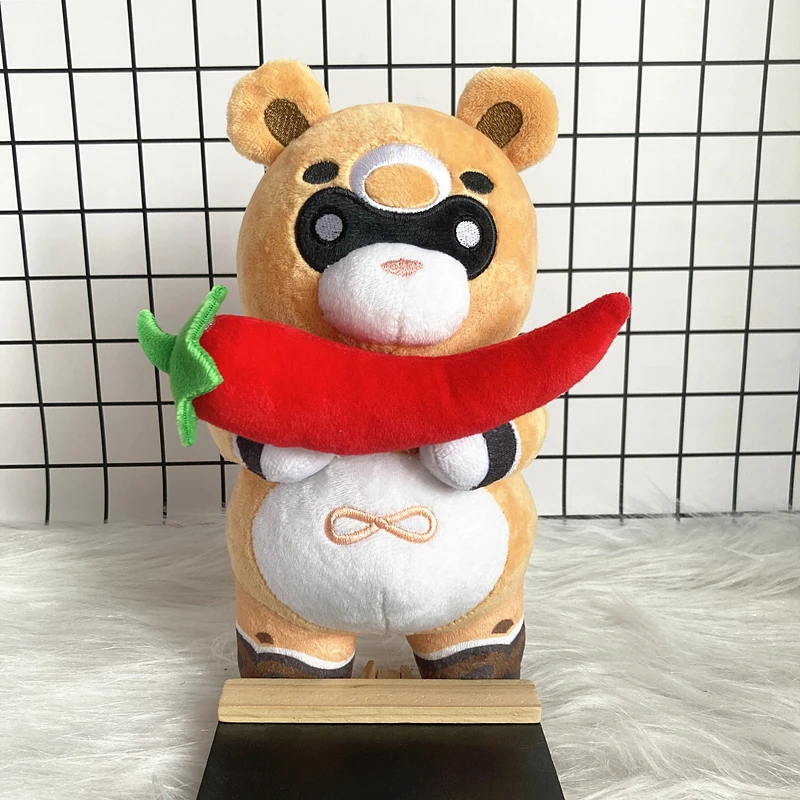 Anime Genshin Impact Xiangling Guoba Gouba Plush Doll 22CM Kawaii Cartoon Cosplay Accessories Toys, plush toy,plush doll
