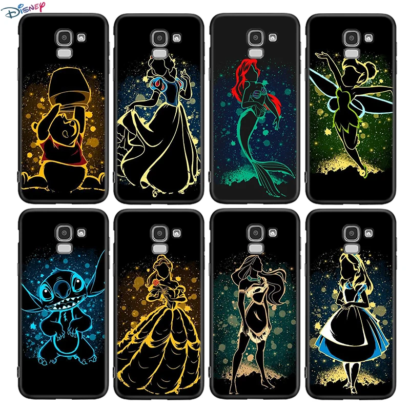 Silicone Cover Elsa Ariel Princess For Samsung Galaxy J8 J7 Duo J6 J5 Prime J4 Plus J3 J2 Core 2018 2017 2016 Phone Case | Мобильные