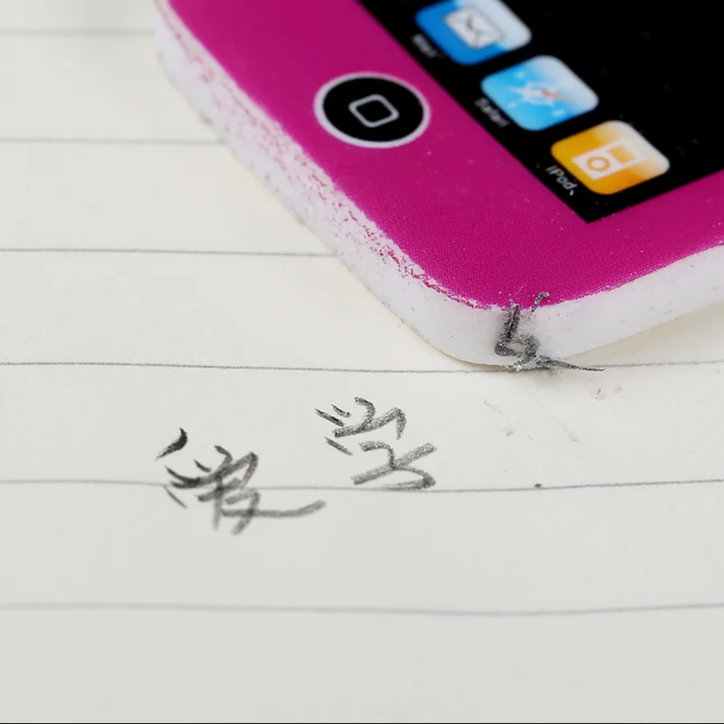 Borracha de celular fofa de kawaii, lápis para celular, acessórios de estudante, material de escritório de papelaria em estilo coreano, 1 peça