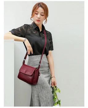 

Fashion female leather bag luxury brand handbags women bags designer crossbody bags for women sac a main 2019 bolsas Lady's bag