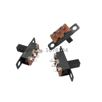 

50PCS SS12F15 toggle switch 1P2T SPDT 3PIN SS-12F15 slide switches handle 4mm .