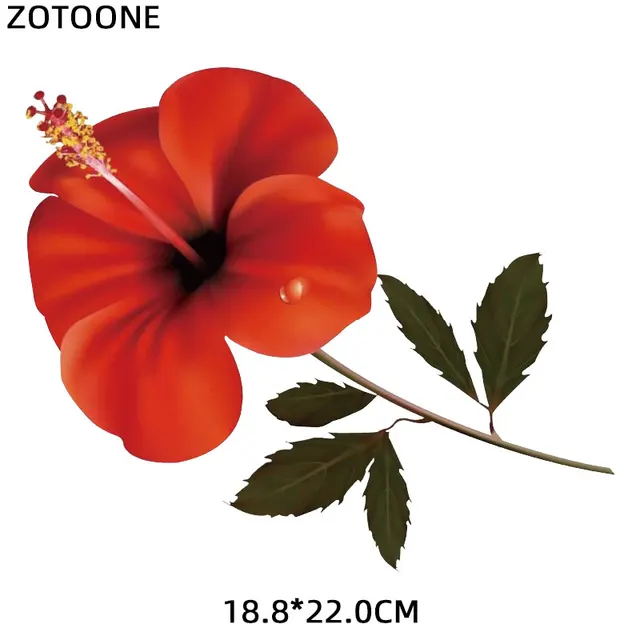 Flower Patch Iron-on Transfers for Clothing Thermoadhesive Patches Daisy Stickers Diy Flex Fusible Transfer Appliques Stripes 0235