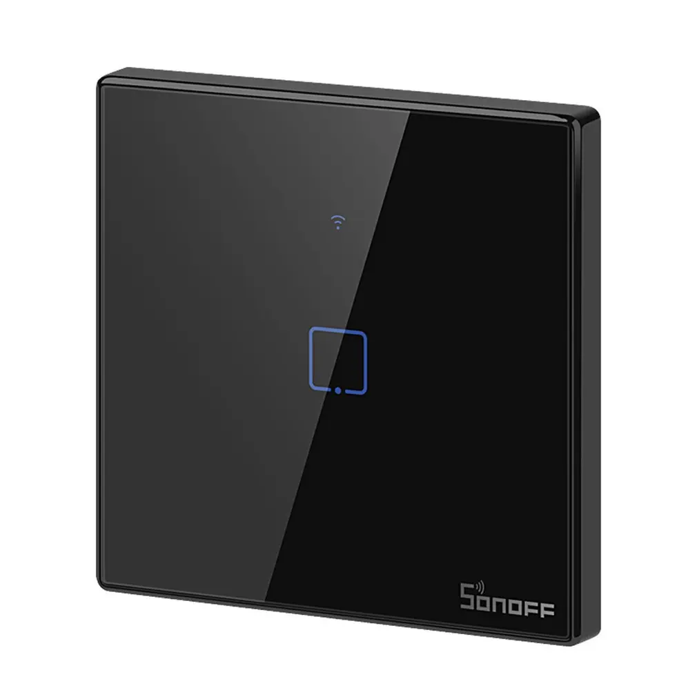 T3EU1C T0/T1/T2/T3 EU PLUG TX Wifi Touch Wall Light Wireless Switch Smart Home 1/2/3 Gang Voice/APP Remote Control With Alexa Google - Цвет: T3EU1C