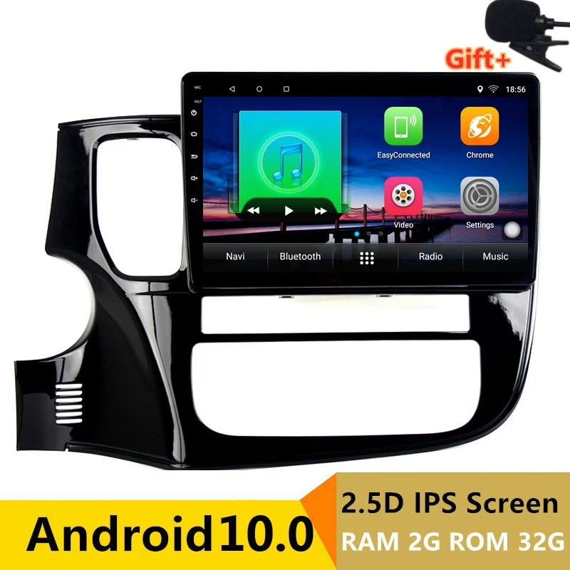 10 1 &quot2G RAM 32G ROM Android автомобильный DVD видео плеер GPS для Mitsubishi Outlander 2014 2015 2016 аудио