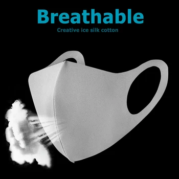 

1PC Dustproof Face Mask Washable Reusable Breathable Mouth Cover for Outdoor Protection Grey Pink Individual packaged Unisex