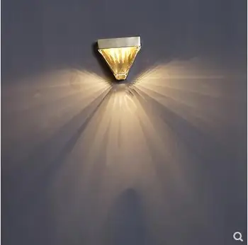 

Post-modern light luxury crystal wall lamp living room background wall decoration wall lamp staircase corridor balcony bedroom b