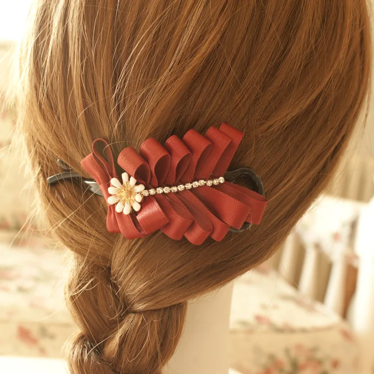 

South Korea Korean-style High-End Boutique Bride Up-do Banana Clip Banana Clip Barrettes Wedding 8-Word Clip Fj624