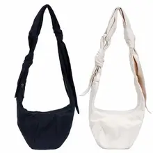 Модная Корейская версия новых ins blogger рекомендует холщовая, на одно плечо сумка с галстуком-узлом Клецки сумка косой дамская сумка