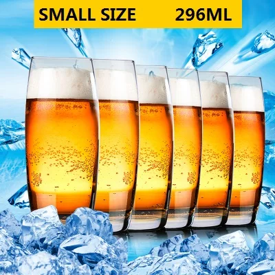 003004 ULKNN Творческий 6 шт./компл. нагрудная сумка высокого Температура закаленное Стекло Вино Кубок Пособия по немецкому языку пшеницы пивные кружки персонализированные Стекло - Цвет: 003004