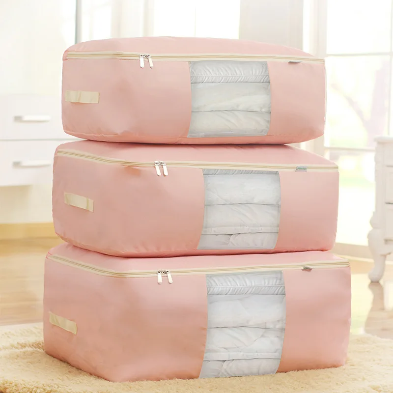 Фото 3Pcs/Set Oxford Cloth Washable Storage Bag Clothes Quilt Duvet Bedding Pillows Under Bed Organizer Home Supplies | Дом и сад