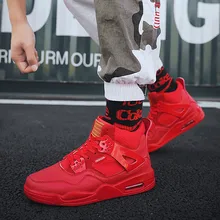 Мужская обувь для баскетбола с высоким берцем, спортивная обувь с воздушной подушкой, баскетбольная спортивная мужская обувь, удобные дышащие кроссовки в стиле ретро