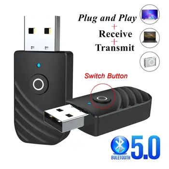 

3 In 1 Mini 3.5mm Jack 5.0 Audio Bluetooth Adapter AUX USB Stereo Music Bluetooth Audio Receiver For TV Projector Tablet MP3 PC
