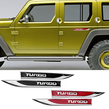 

Car Styling Metal Side Wing Badge Emblem Fender TURBO Car Sticker For Porsche Panamera Cayenne Macan 911 Boxster Cayman 997 996