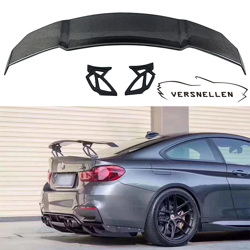 

Carbon Fiber Car Rear Wing Trunk Lip Spoilers For BMW F80 F82 F83 F87 M2 M3 M4 2014 2015 2016 2017 2018 2019 GT GTS V style